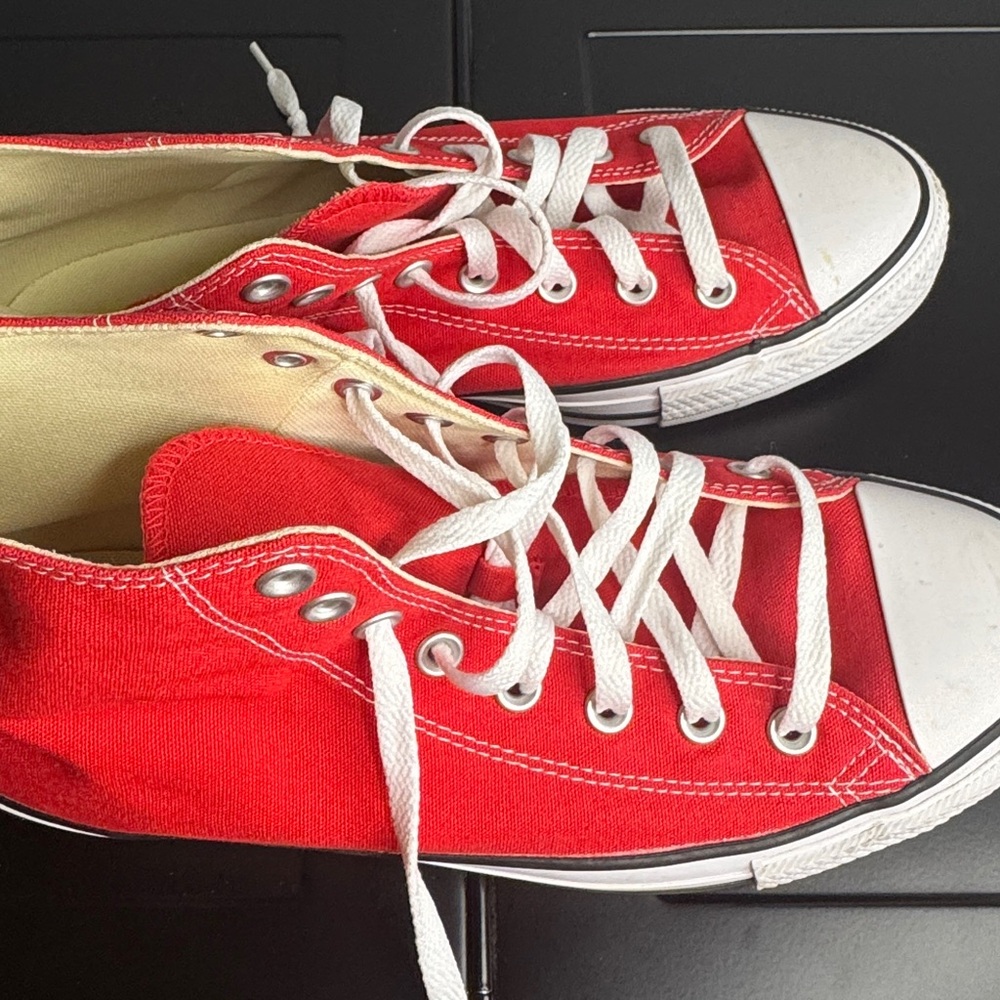 Converse All Star Chuck Taylor Red High-Tops Sneakers Men Size 9, M9621 - Picture 2 of 8